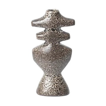 Yara kynttilänjalka large - Ruskea piste - Ferm Living