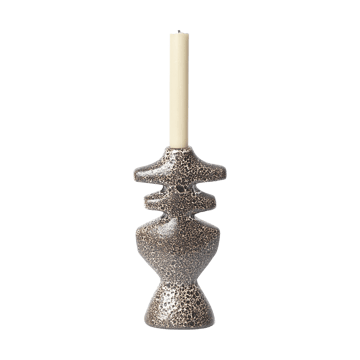 Yara kynttilänjalka large - Ruskea piste - ferm LIVING