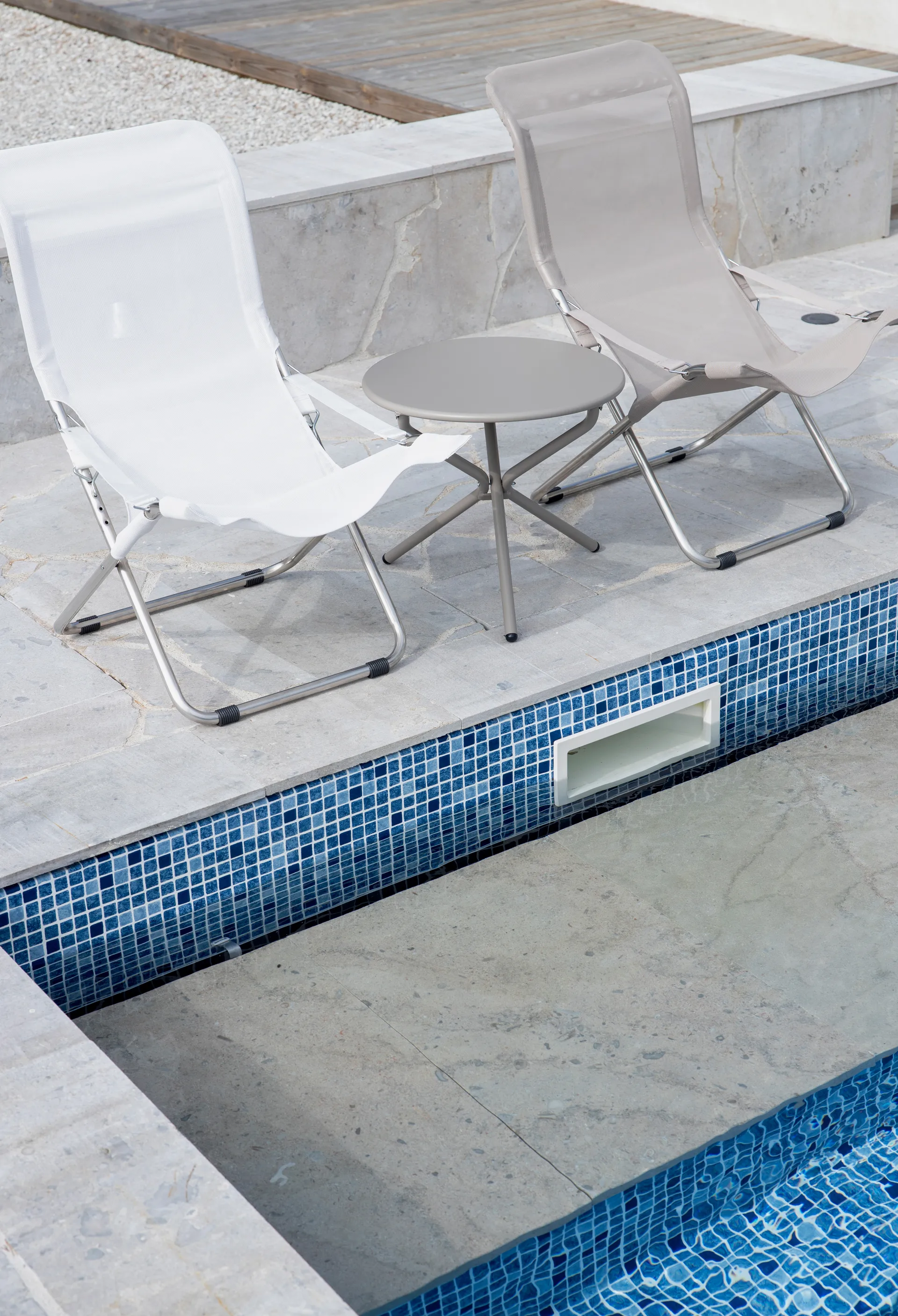 Fiesta aurinkotuoli, Valkoinen beige Fiam