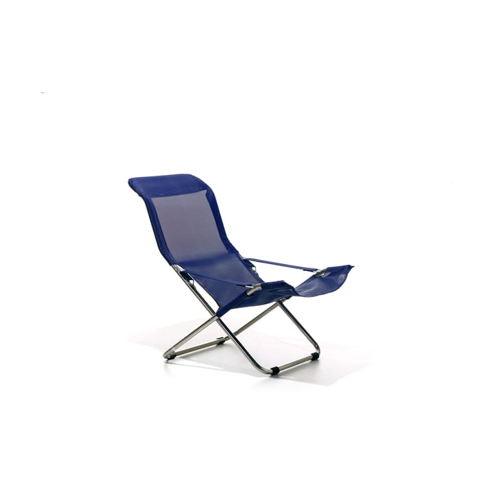 Fiesta Soft aurinkotuoli, Kangas Navy, alumiinijalusta Fiam