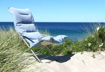 Fiesta Soft aurinkotuoli - Light blue-beige supertex - Fiam