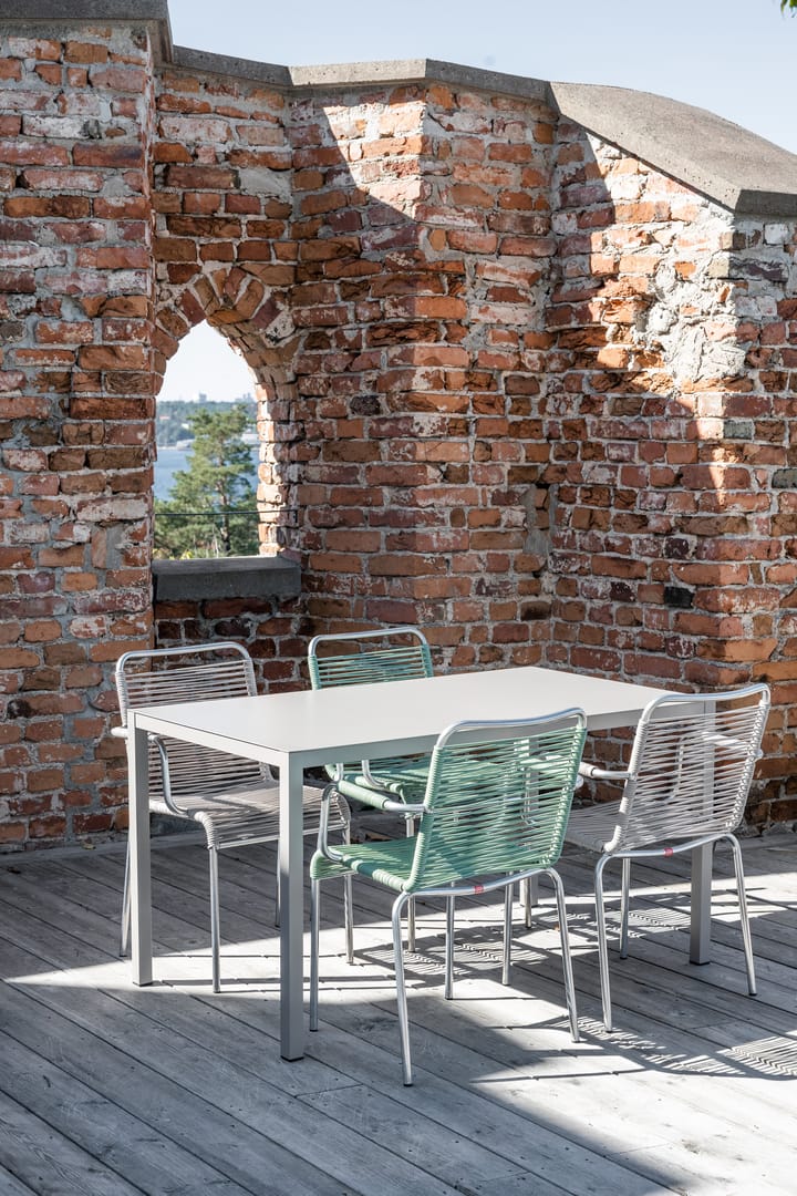 Mya käsinojatuoli alumiini, Sage green Fiam