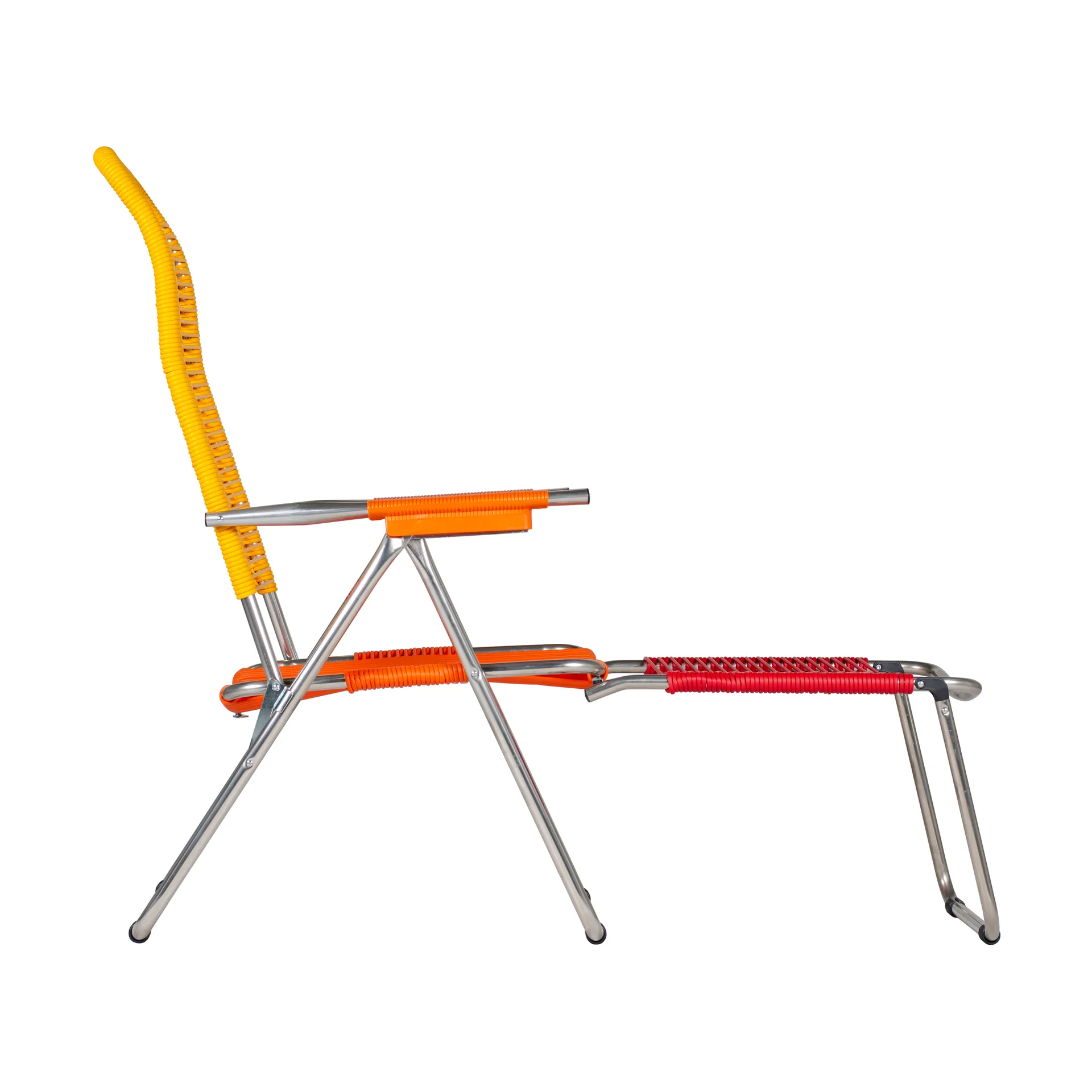 Spaghetti aurinkotuoli jalkatuella, Multi-keltainen Fiam