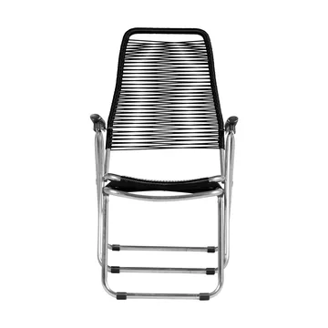 Spaghetti aurinkotuoli jalkatuella - Musta - Fiam