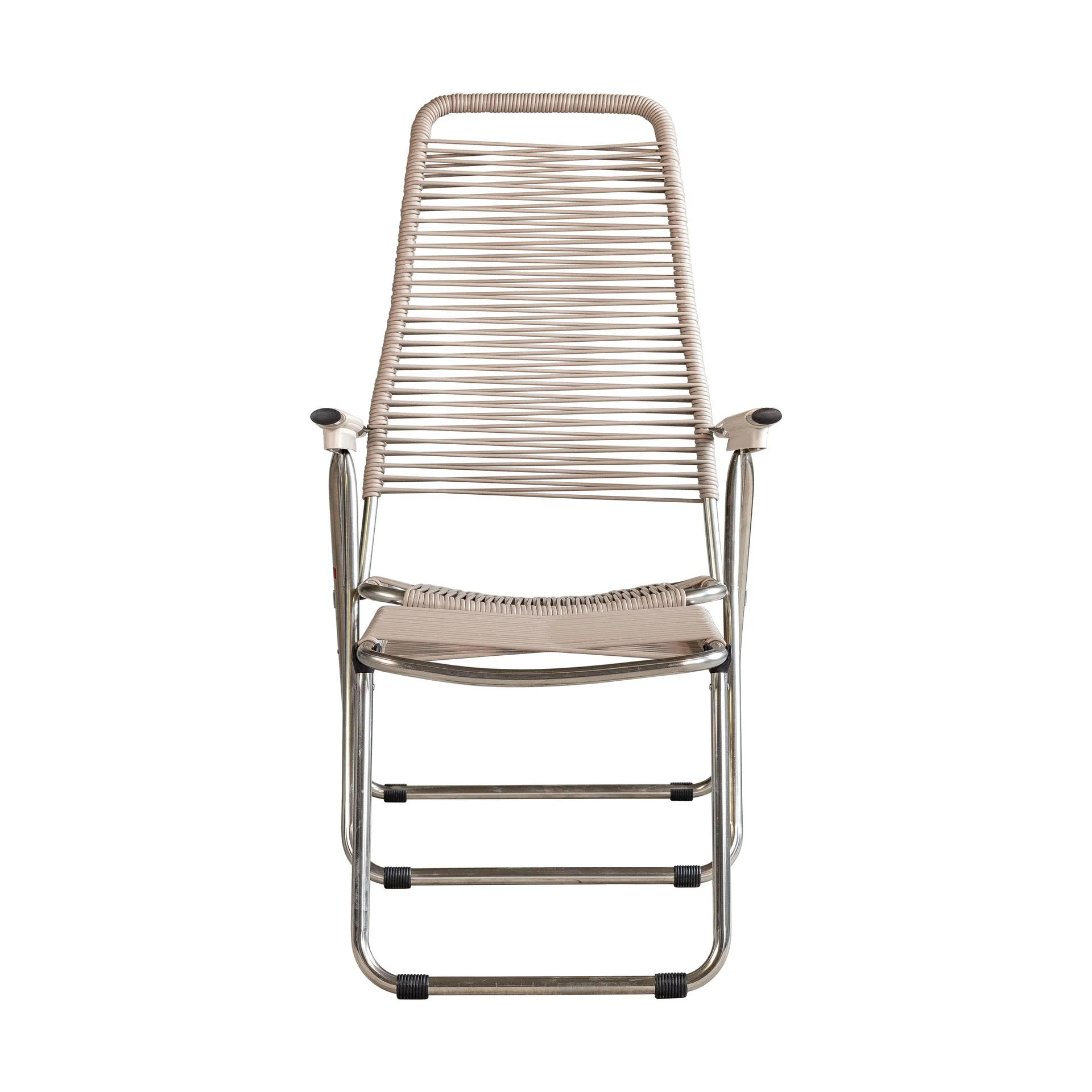 Spaghetti aurinkotuoli jalkatuen kanssa, Taupe Fiam