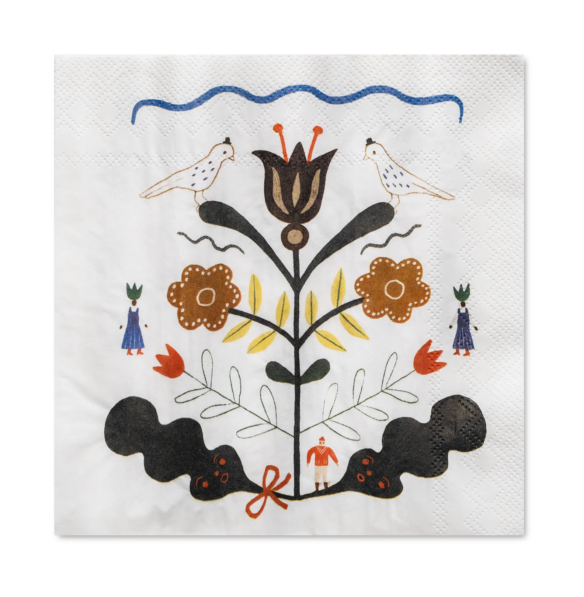 Barr lautasliina 33 x 33 cm 25-pakkaus, Valkoinen-monivärinen Fine Little Day