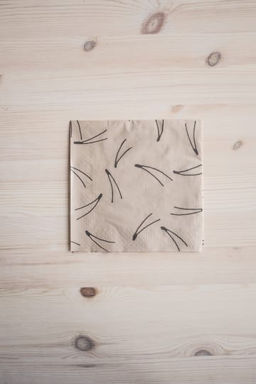 Barr servetti 33x33 cm 25-pakkaus - Luonnonvärinen - Fine Little Day