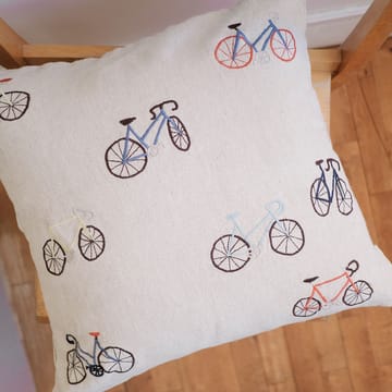 Bicycles tyynynpäällinen 48x48 cm - Beige - Fine Little Day