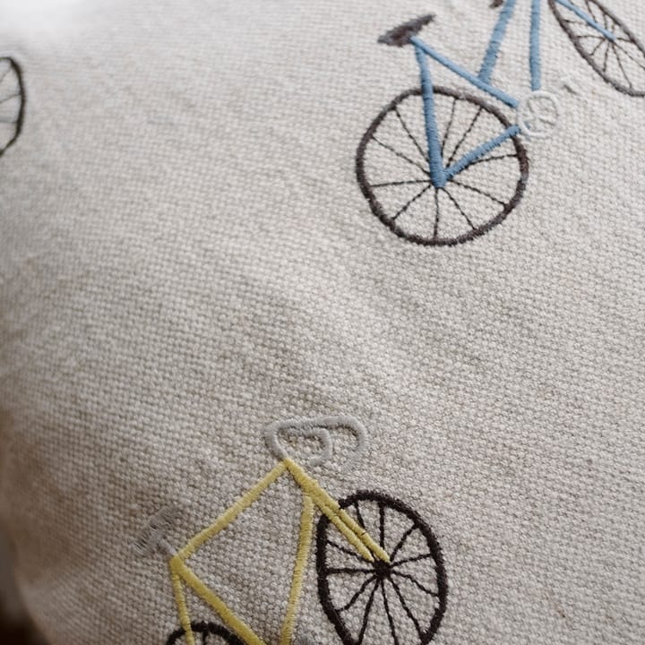 Bicycles tyynynpäällinen 48x48 cm - Beige - Fine Little Day