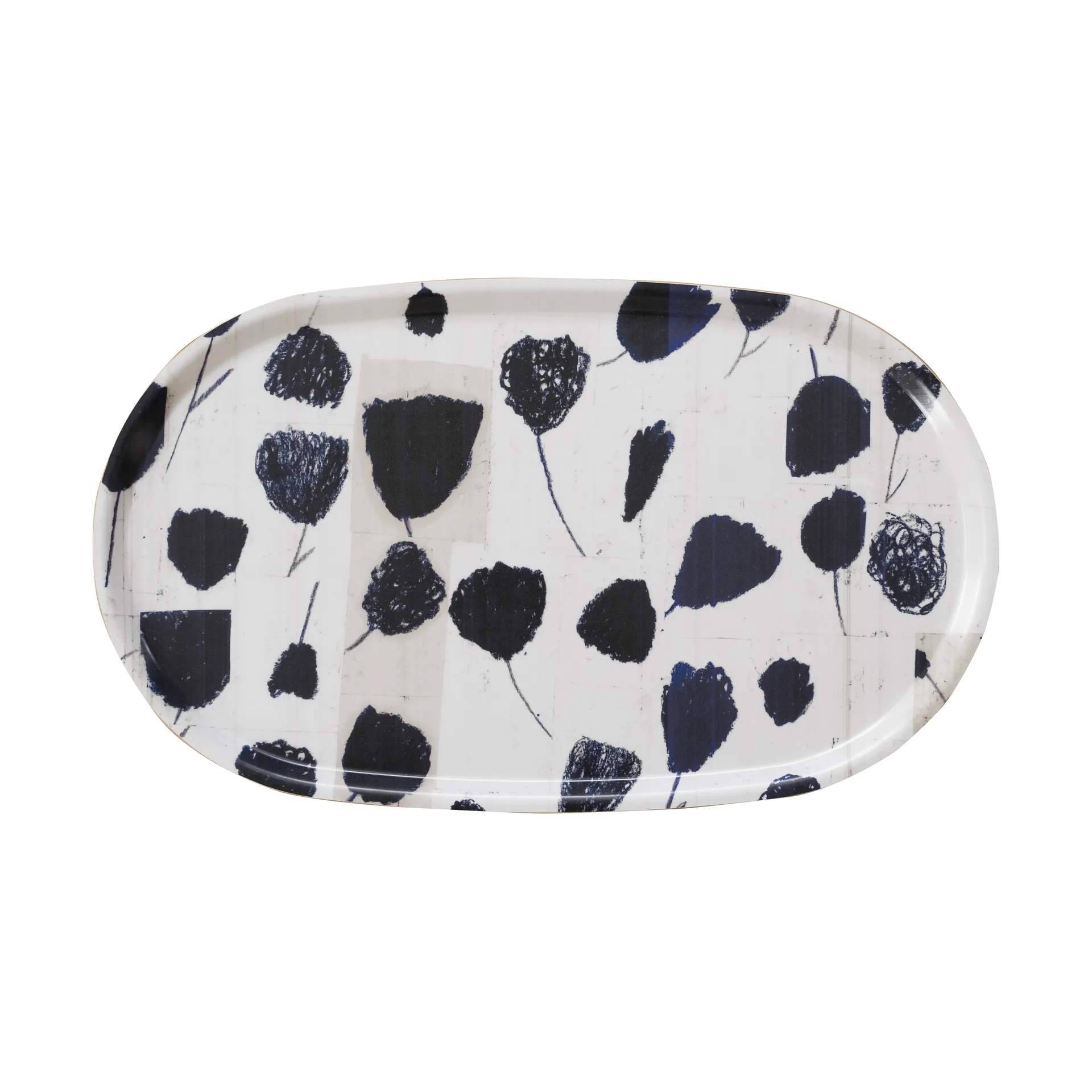 Bouquet tarjotin 33x55 cm., Black-white Fine Little Day