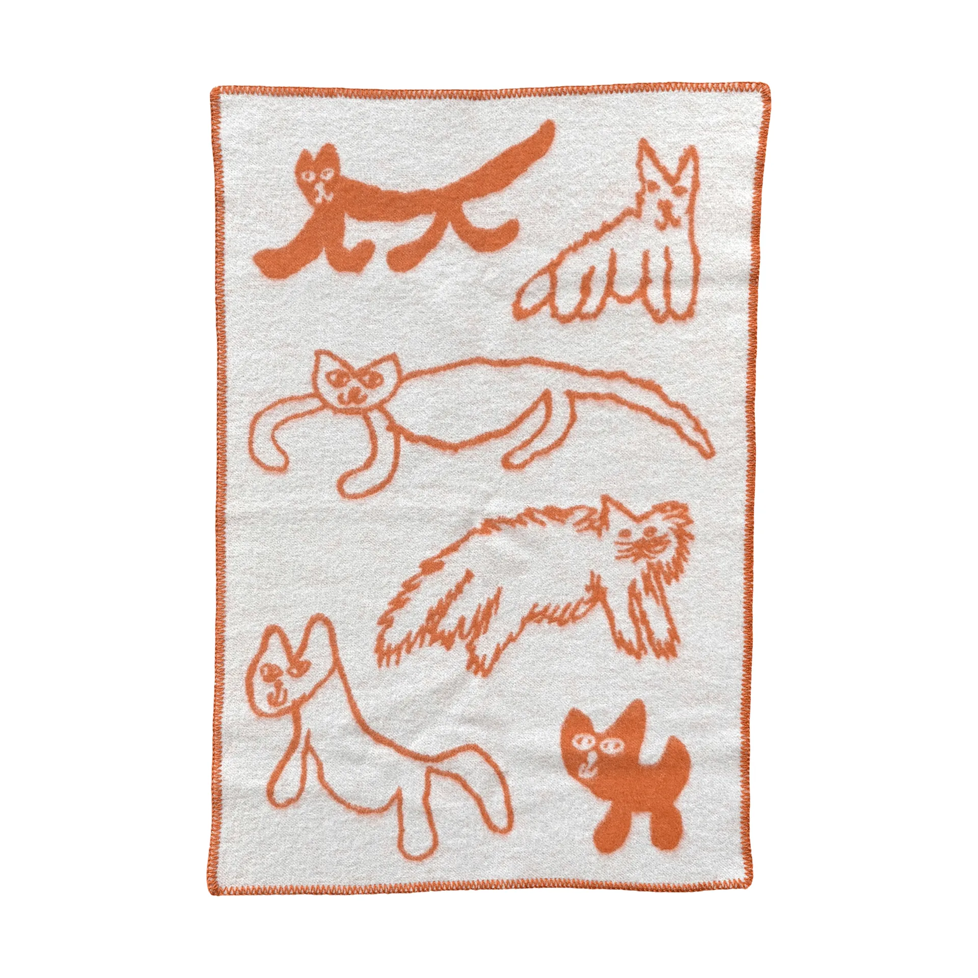 Cats villaviltti, Oranssi, 65x95 cm Fine Little Day