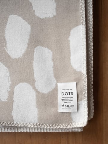 Dots huopa 140x180 cm - Beige - Fine Little Day