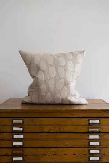 Dots tyynynpäällinen 48x48 cm - Valkoinen-luonnollinen - Fine Little Day