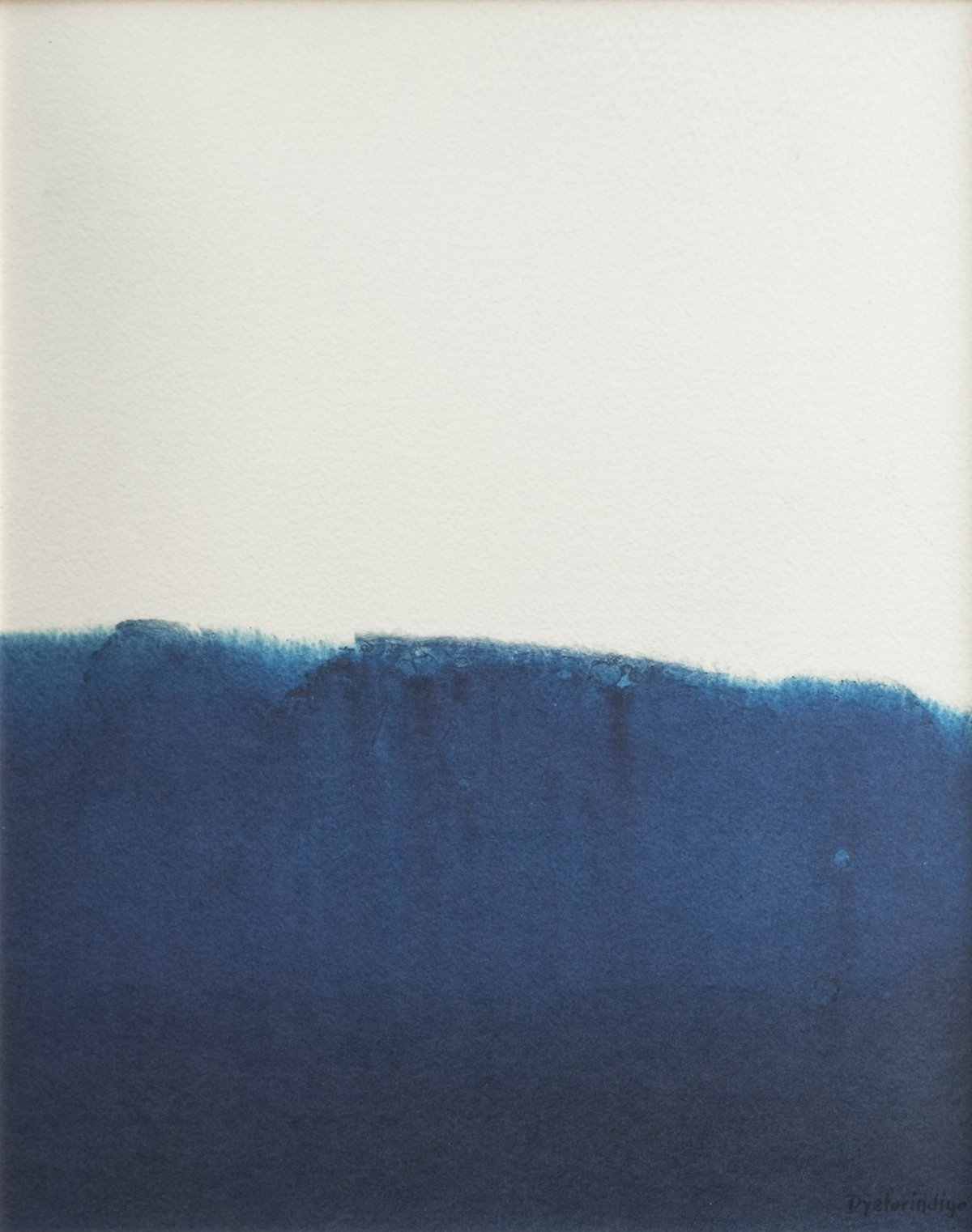 Fine Little Day Dyeforindigo ocean 1 juliste 40×50 cm Sini-valkoinen