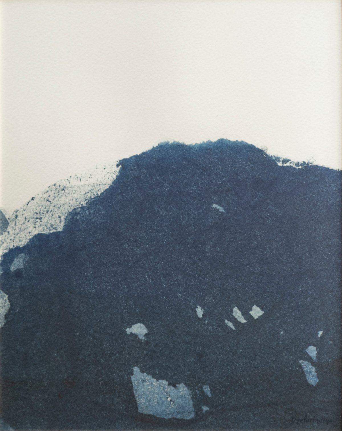 Fine Little Day Dyeforindigo ocean 2 juliste 40×50 cm Sini-valkoinen