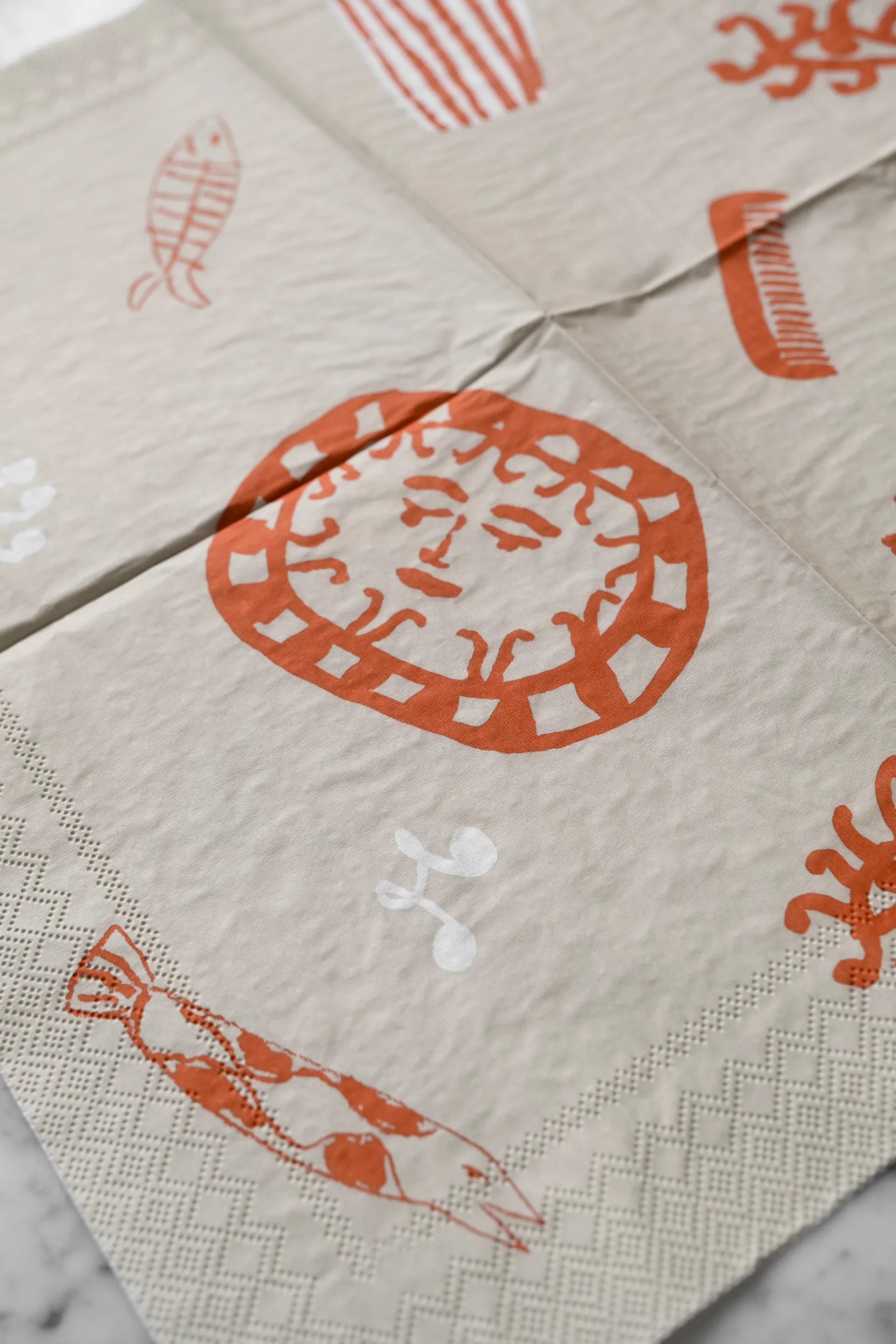 Figures lautasliina 20-pakkaus, Beige-red Fine Little Day