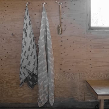 Gran jacquard-kudottu käsipyyhe 90x139 cm - Hiekka-valkoinen - Fine Little Day