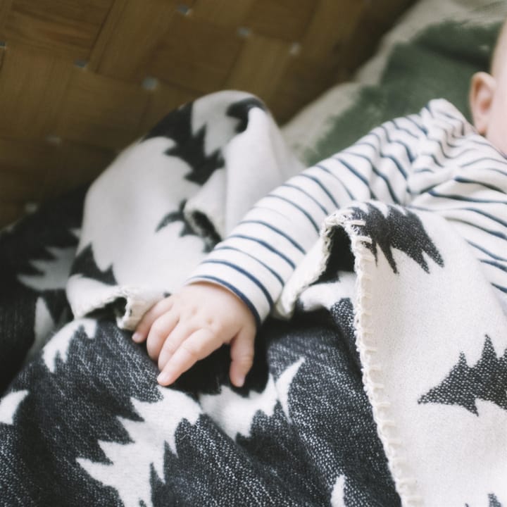 Gran lastenhuopa harjattu puuvilla, valkoinen-musta Fine Little Day