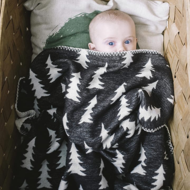 Gran lastenhuopa harjattu puuvilla, valkoinen-musta Fine Little Day