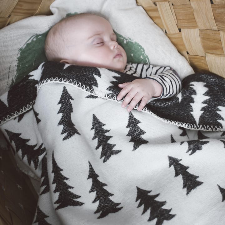 Gran lastenhuopa harjattu puuvilla, valkoinen-musta Fine Little Day