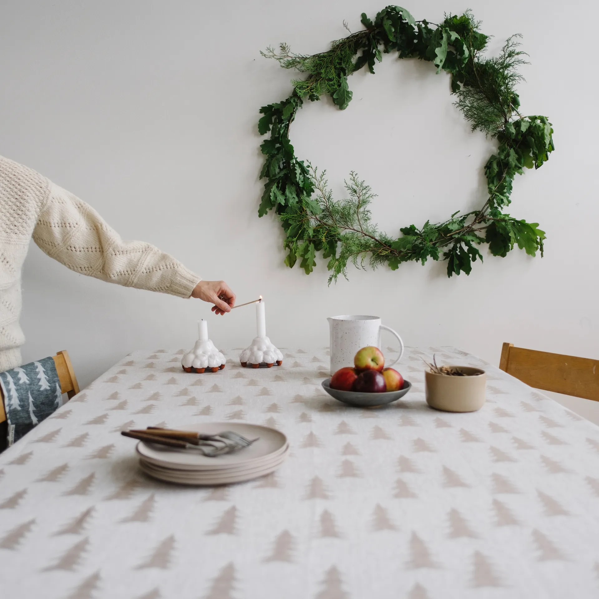 Gran liina, pellavaa 147x147 cm, Sand Fine Little Day