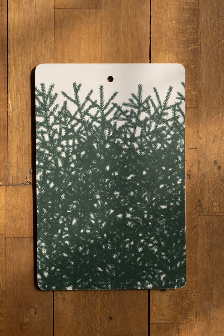 Granris leikkuulauta 21 x 31 cm - Valkoinen-vihreä - Fine Little Day