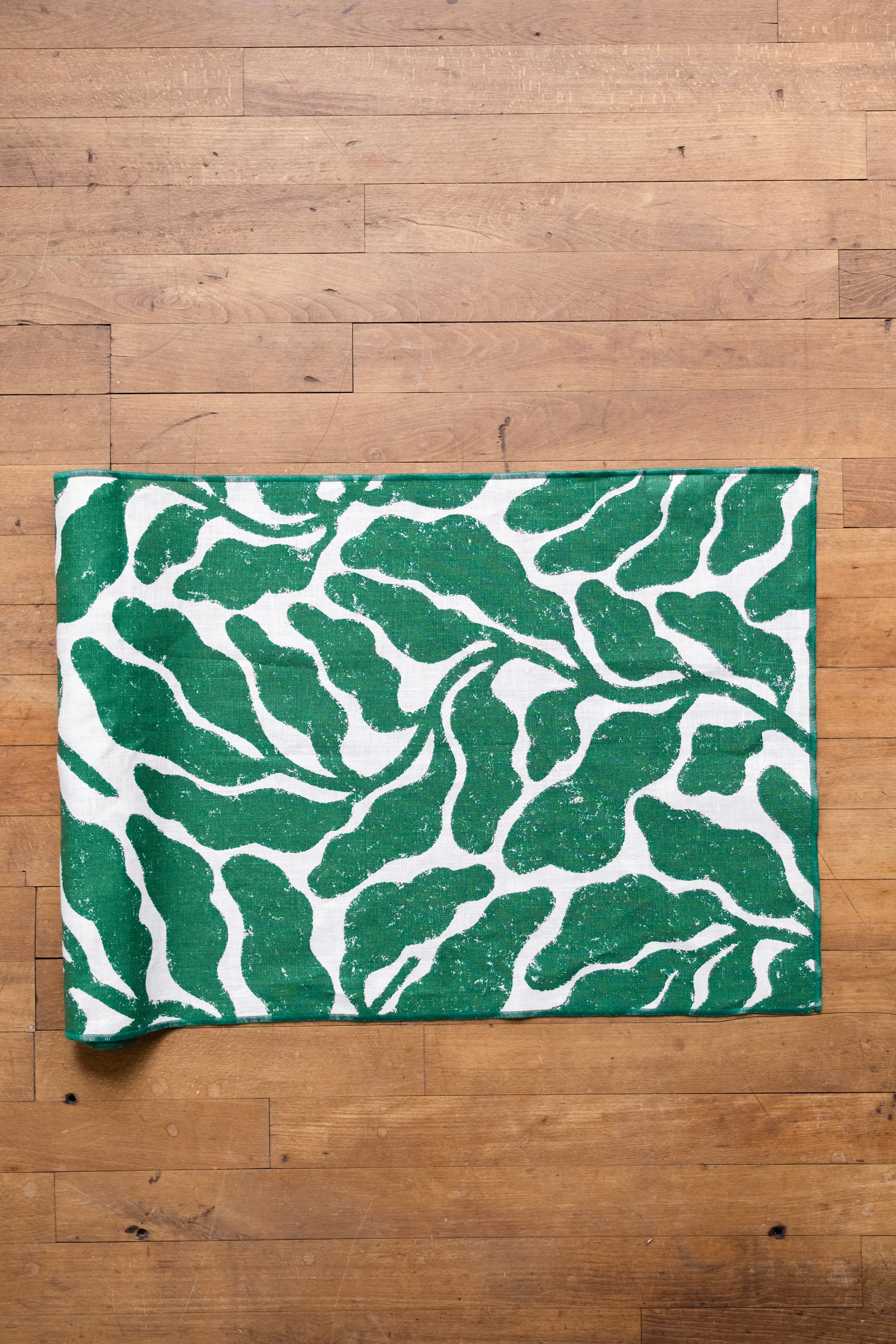 Leaves juoksija, Vihreä, 45 x 180 cm Fine Little Day