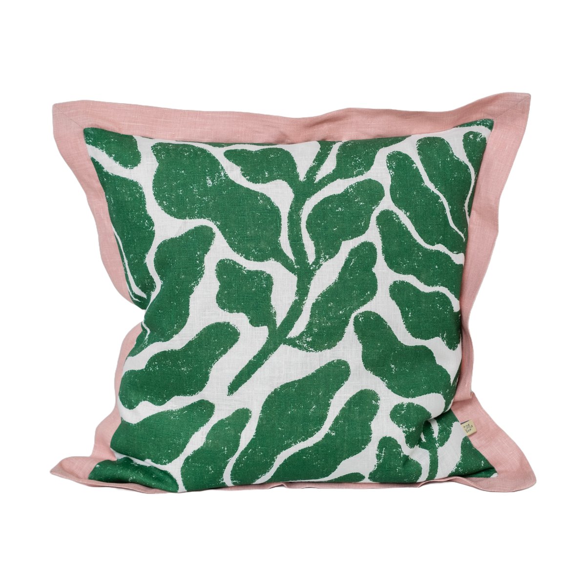 Fine Little Day Leaves tyynynpäällinen kontrastoiva siipi 48x48 cm Green-pink