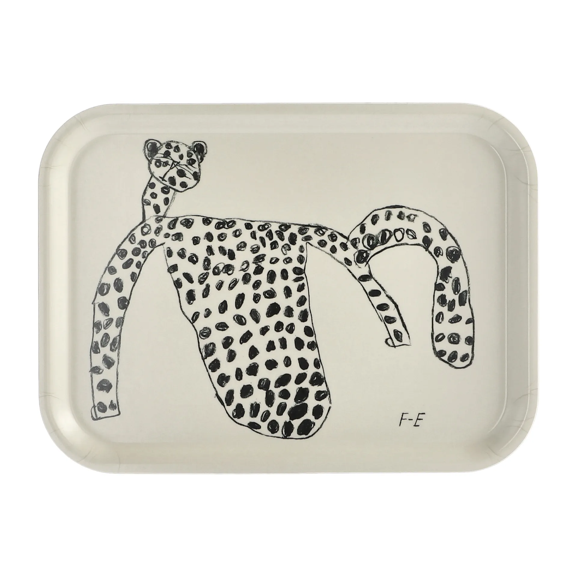 Leo tarjotin 20 x 27 cm, Valkoinen Fine Little Day