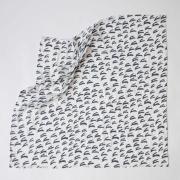 Rabbit musliinihuopa 120x120 cm - Sininen-valkoinen - Fine Little Day