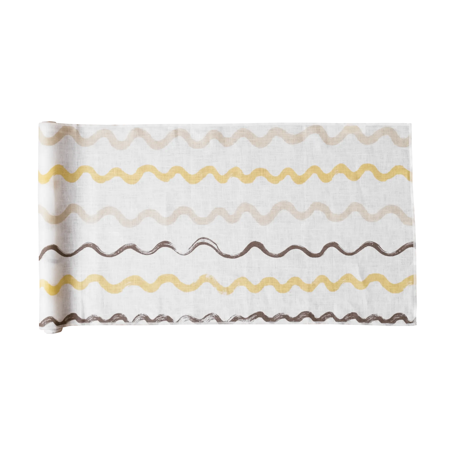 Randig kaitaliina 45 x 150 cm, White-yellow Fine Little Day