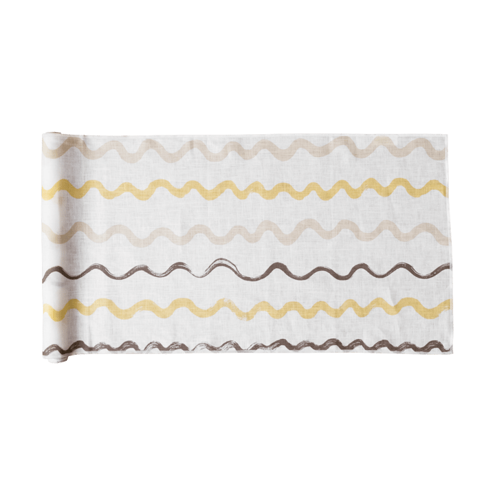 Randig kaitaliina 45 x 150 cm - White-yellow - Fine Little Day