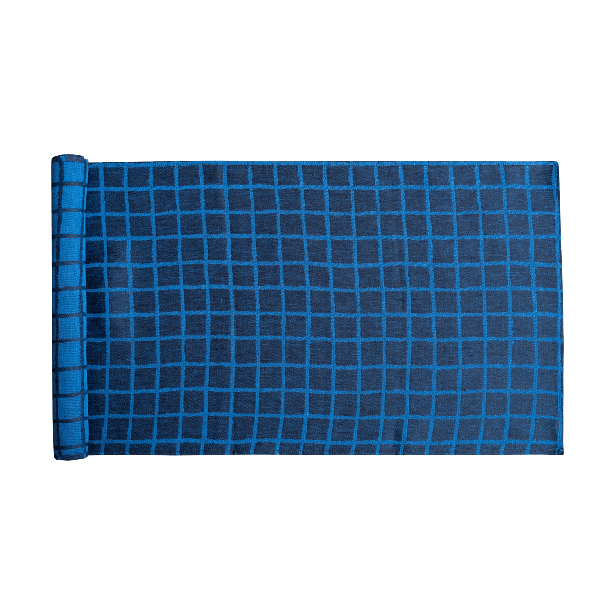 Fine Little Day Rutig jacquard-kudottu kaitaliina 45×150 cm Blue-black