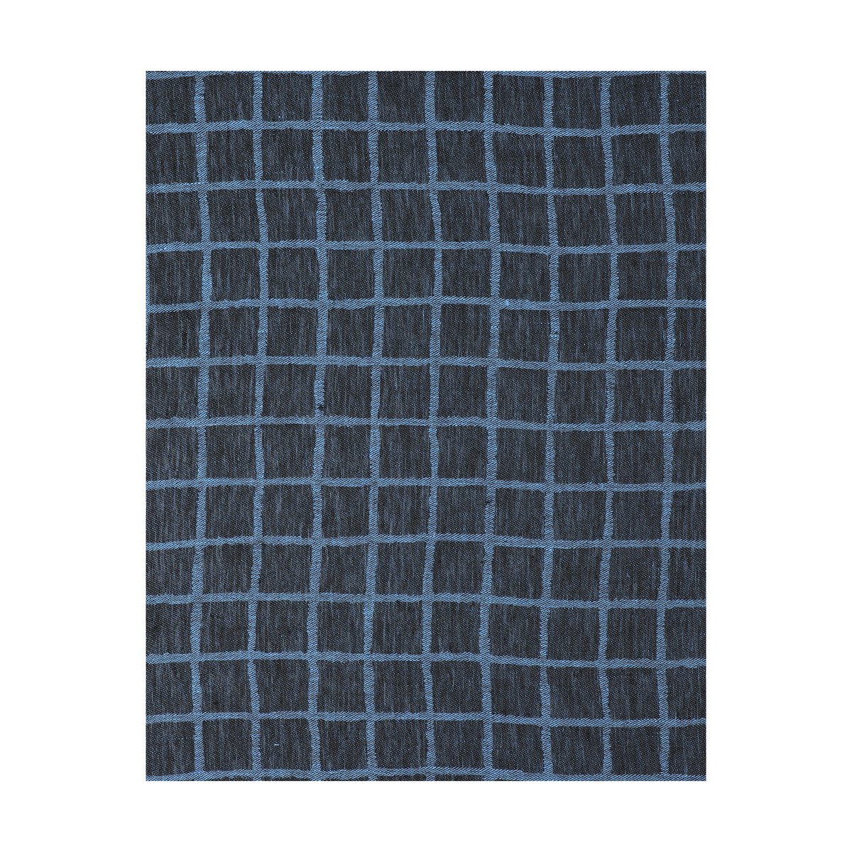 Fine Little Day Rutig jacquard-kudottu pöytäliina 147×147 cm Blue-black