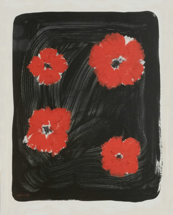 Scarlet pimpernel juliste 40x50 cm, Puna-musta Fine Little Day