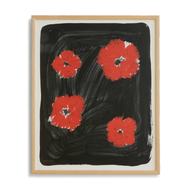 Scarlet pimpernel juliste 40x50 cm, Puna-musta Fine Little Day