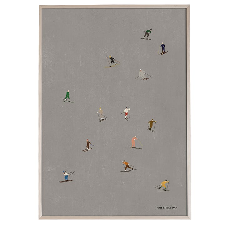 Skiers juliste 50x70 cm - Harmaa - Fine Little Day