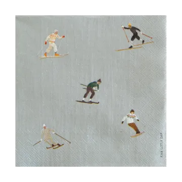 Skiers lautasliina 25-pakkaus - Grey - Fine Little Day