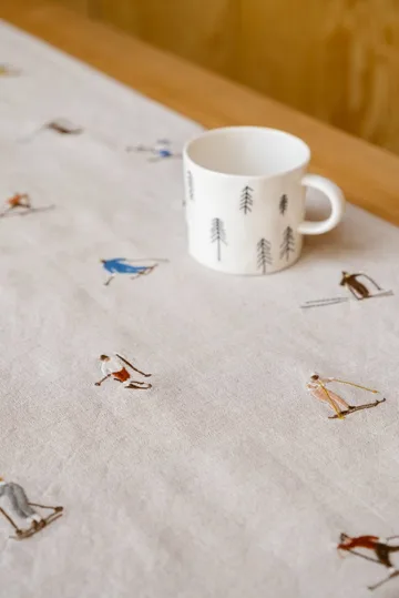 Skiers pöytäliinarunneri - Luonnollinen, 45x150 cm - Fine Little Day