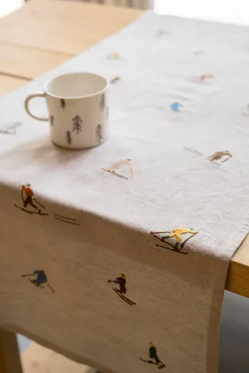 Skiers pöytäliinarunneri - Luonnollinen, 45x150 cm - Fine Little Day