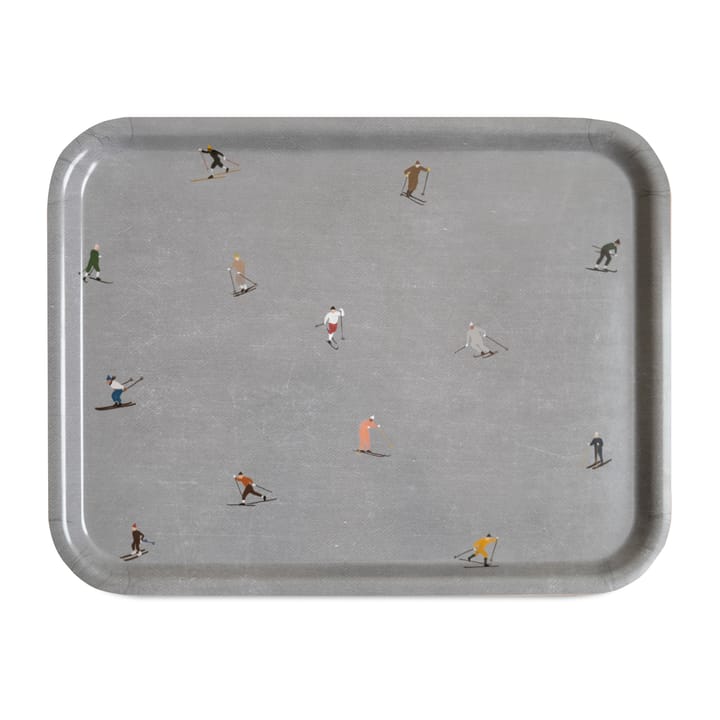 Skiers tarjotin 33x43 cm - Harmaa - Fine Little Day