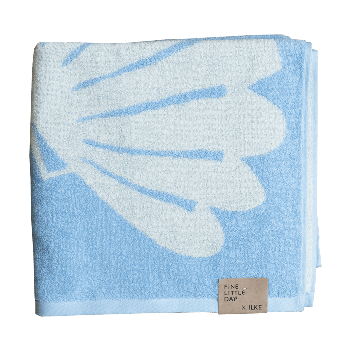 Snäcka kylpypyyhe 70 x 140 cm - Blue - Fine Little Day