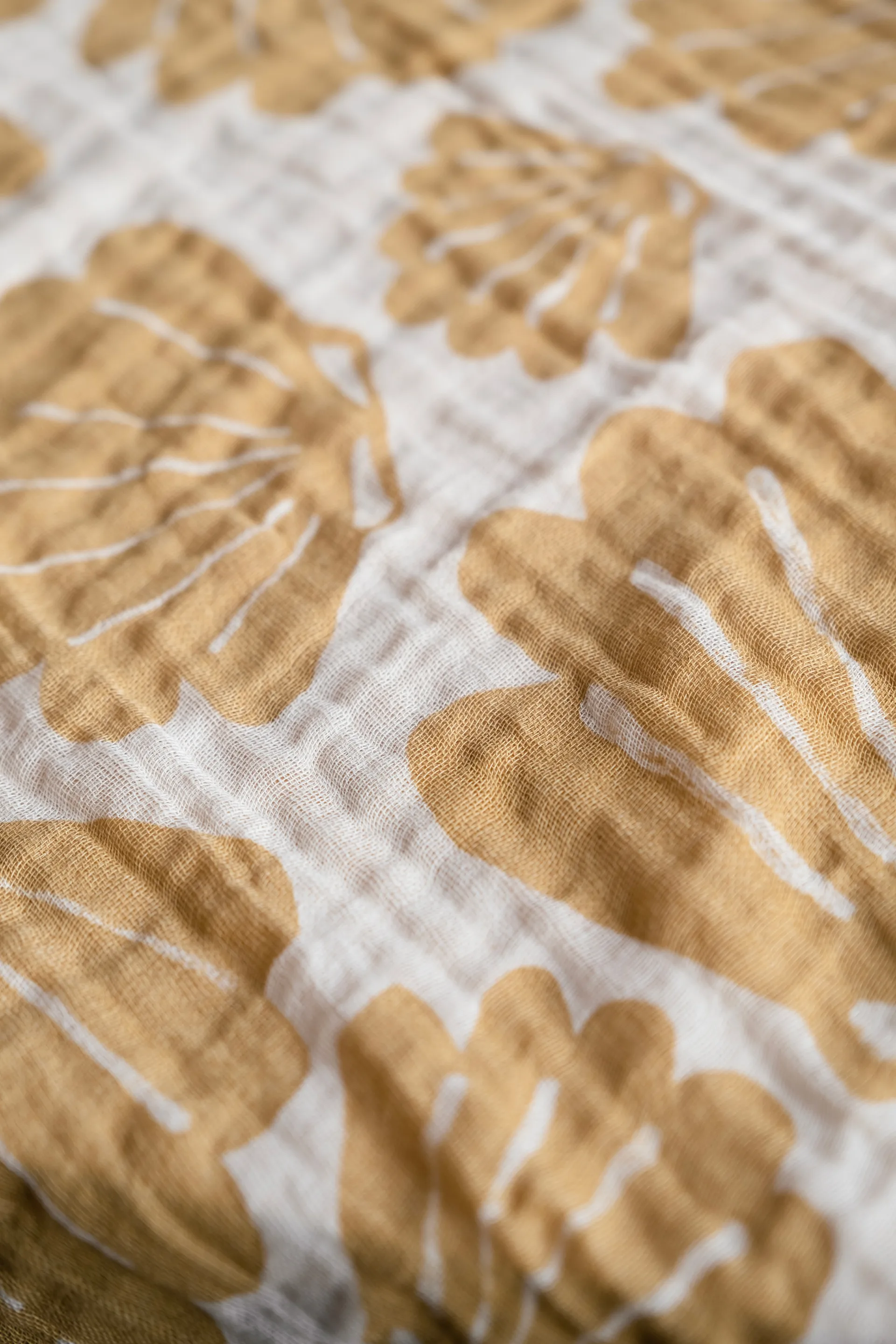 Snäcka musliiniviltti 120 x 120 cm, Sand Fine Little Day