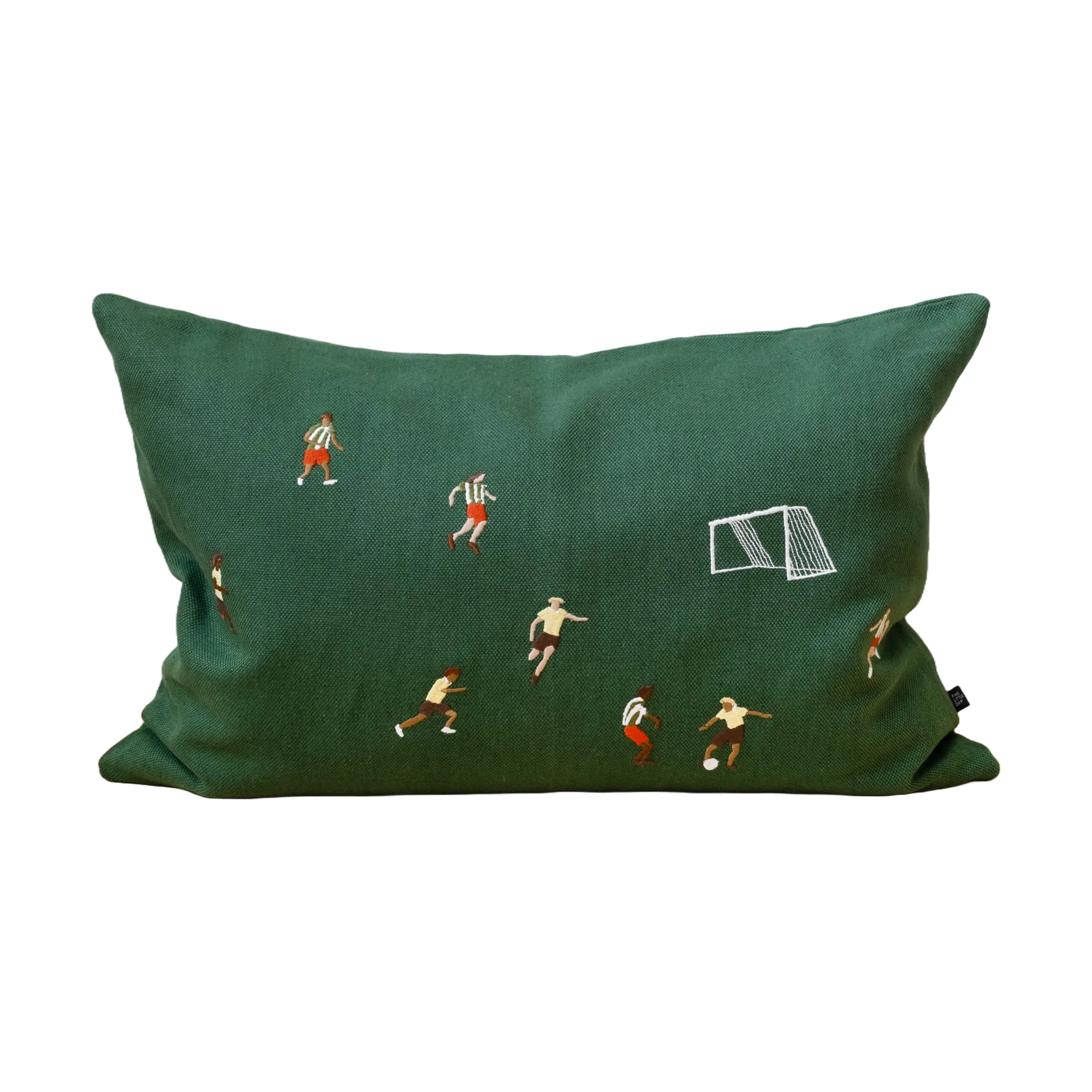 Soccer jalkapallo tyynyliina 58x38 cm, Vihreä Fine Little Day