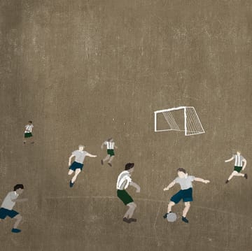 Soccer juliste 50x70 cm - Ruskea - Fine Little Day