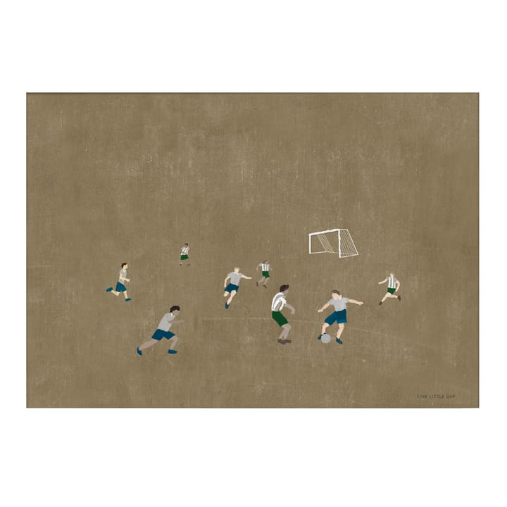 Soccer juliste 50x70 cm - Ruskea - Fine Little Day