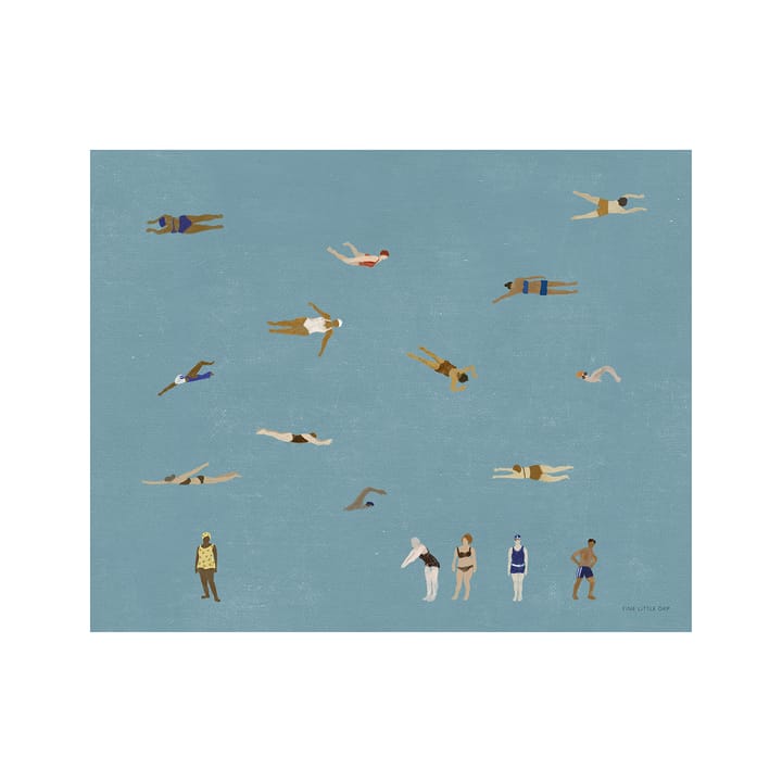 Swimmers juliste - 40x50 cm - Fine Little Day