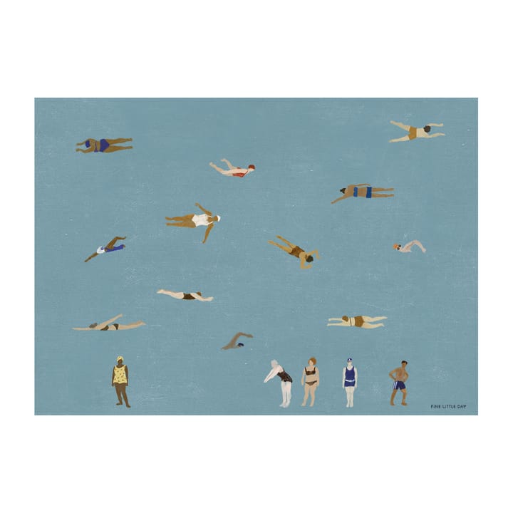Swimmers juliste - 50x70 cm - Fine Little Day