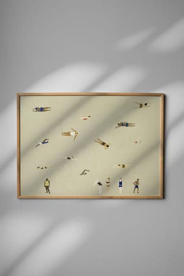 Swimmers juliste - Beige, 50x70 cm - Fine Little Day