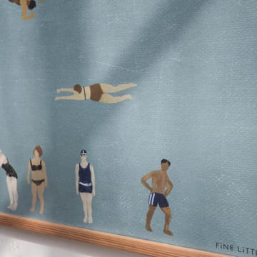 Swimmers juliste - Blue, 50x70 cm - Fine Little Day